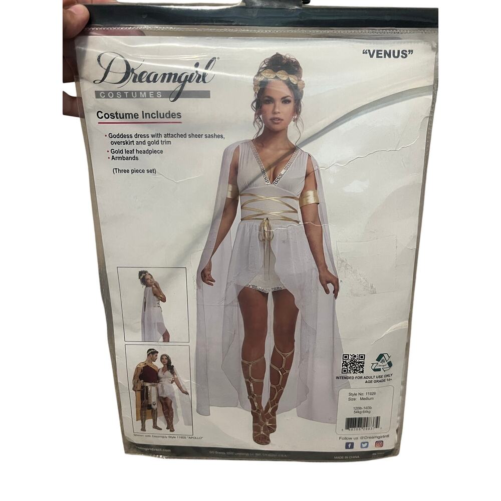 Dreamgirl Venus Greek Roman Goddess Halloween Costume - Picture 3 of 6